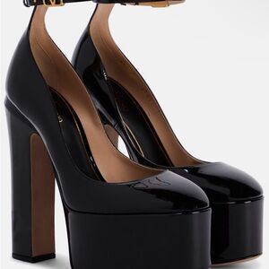 Valentino Garavani Black Patent Platform Pumps